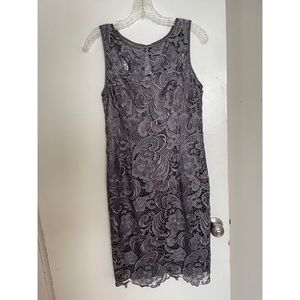 Perfect condition Adrianna Papell deep slate dress